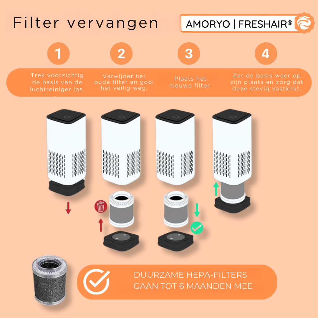 AMORYO™ | FRESHAIR® air purifier for pet odors 