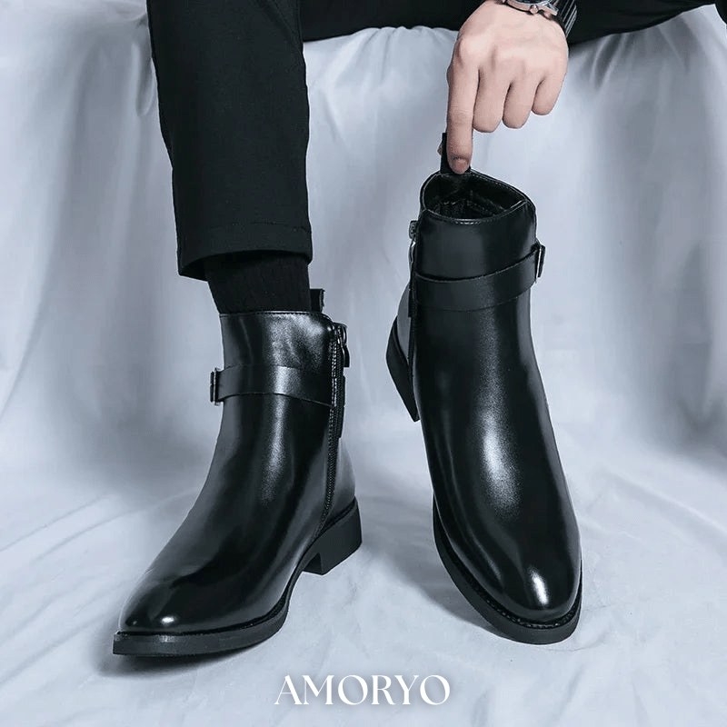 SERGIO ÄKTA LÄDER CHELSEA-BOOTS