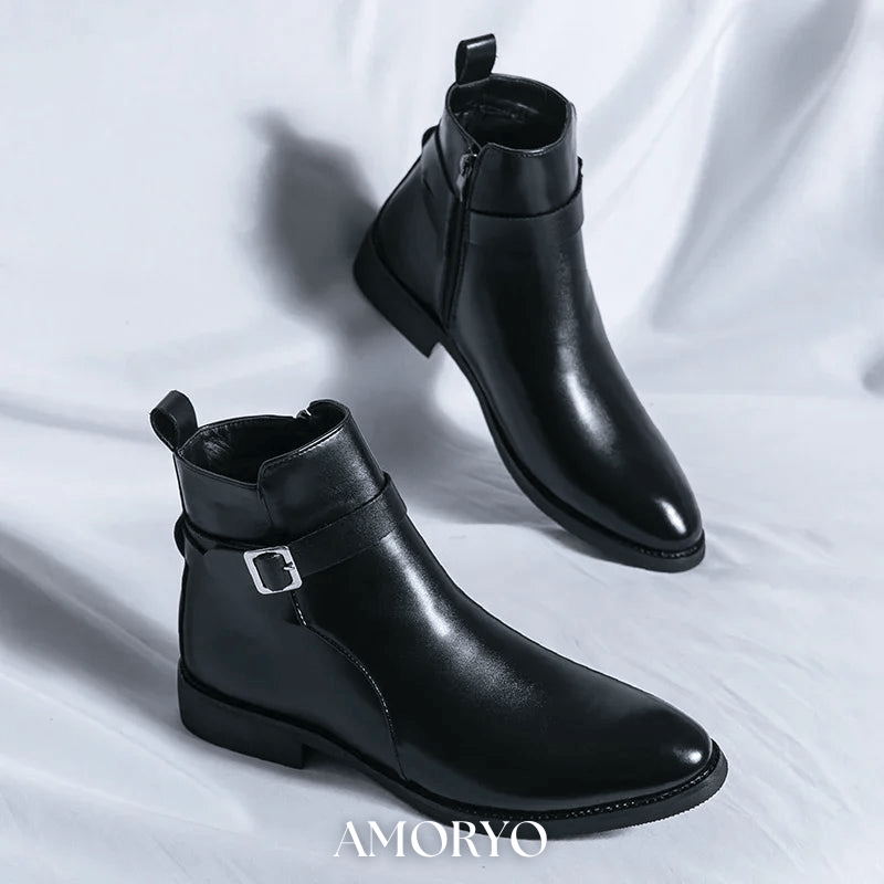 SERGIO ÄKTA LÄDER CHELSEA-BOOTS