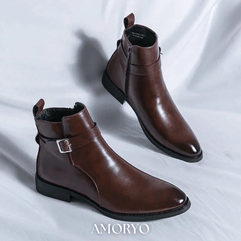 SERGIO ÄKTA LÄDER CHELSEA-BOOTS