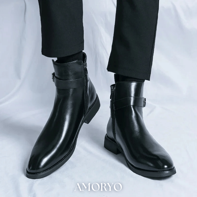 SERGIO ÄKTA LÄDER CHELSEA-BOOTS