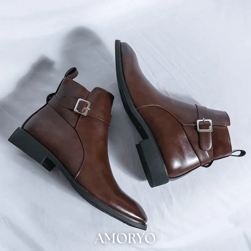 SERGIO ÄKTA LÄDER CHELSEA-BOOTS