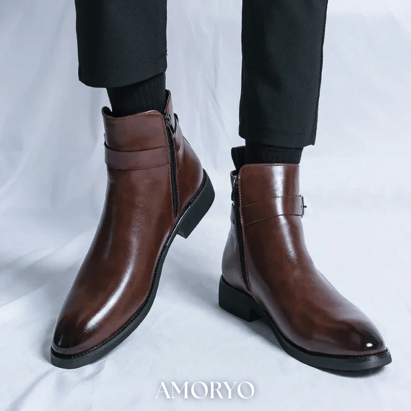 SERGIO ÄKTA LÄDER CHELSEA-BOOTS