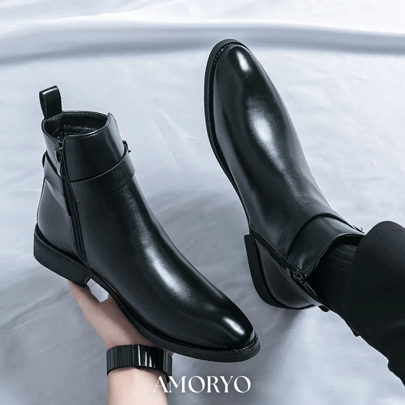 SERGIO ÄKTA LÄDER CHELSEA-BOOTS