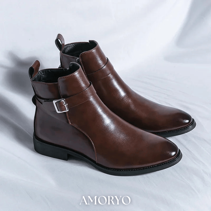 SERGIO ÄKTA LÄDER CHELSEA-BOOTS