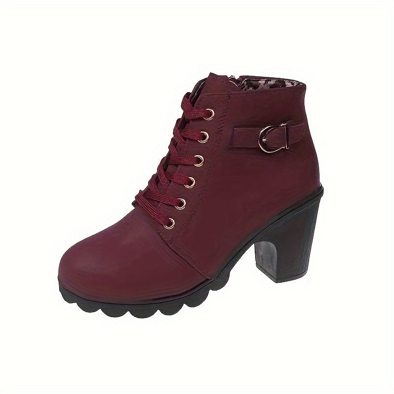 Amoryo™ | Short ankle boots with wide heel