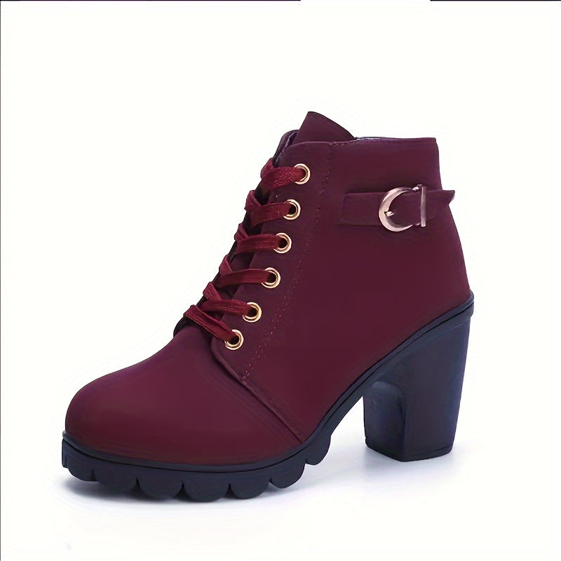 Amoryo™ | Short ankle boots with wide heel